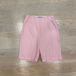 Gingham bike shorts